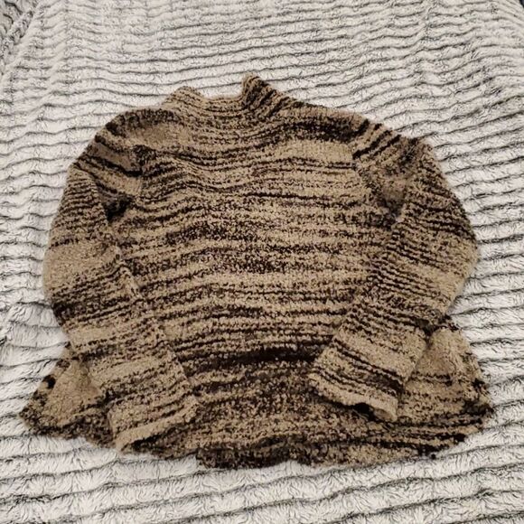 Free People stripe fuzzy sweater cardigan jacket Size S! - Picture 3 of 16